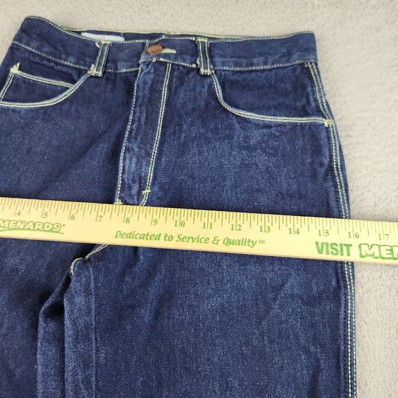 Vintage L'Avion Jeans 30 XL Bootcut Dark Wash Blue Denim Pants Western Rodeo - Picture 4 of 10